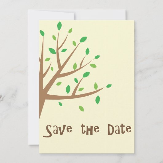 In liefde sparen de datum save the date (Achterkant)