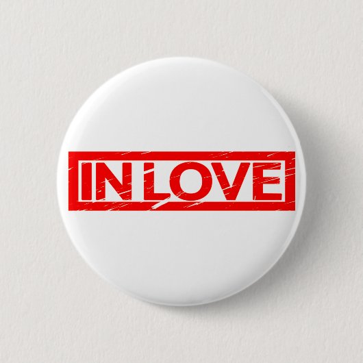 In liefde Stamp Ronde Button 5,7 Cm (Voorkant)