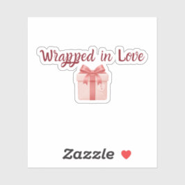 In Liefde Verpakt Sticker | Op maat gesneden vinyl