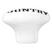 In liefde voor het land keramische knop (Zijkant)