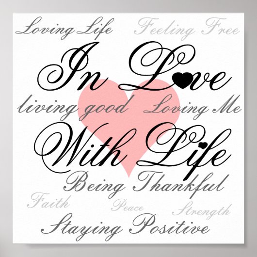 In liefde voor het Poster van het leven (Voorkant)