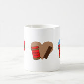 In liefde voor pindakaas en chocolade koffiemok (Center)