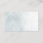 In Liefde Waterverf Blauw Bloemen Bruiloft Website Informatiekaartje (Achterkant)