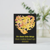 In liefde zijn, citaat: Het zijn die kleine dingen Briefkaart (Staand voorkant)