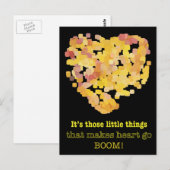 In liefde zijn, citaat: Het zijn die kleine dingen Briefkaart (Voorkant / Achterkant)