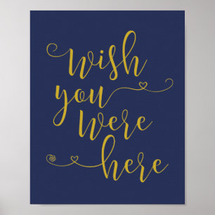 In liefdevol geheugenbord - wens dat u hier was (v poster