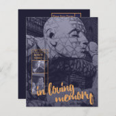 in liefdevolle berichten van de geheugenbegrafenis (Voorkant / Achterkant)