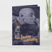 in liefdevolle berichten van de geheugenbegrafenis aankondiging (Voorkant)