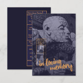 in liefdevolle berichten van de geheugenbegrafenis kaart (Voorkant / Achterkant)