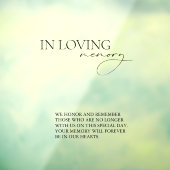 In Liefdevolle Geheugen Eenvoudige Huwelijksspiege Raamsticker (Vel 3)