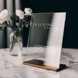 In Liefdevolle Geheugen Eenvoudige Huwelijksspiege Raamsticker