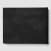 In Liefdevolle Geheugen Elegant Zwart Goud Foto Me Gastenboek (Achterkant)