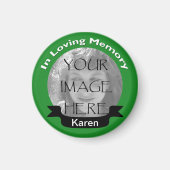 In liefdevolle geheugen foto groene magneet (Voorkant)