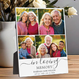 In Liefdevolle Geheugen Fotocollage Memorial Keeps Fotoplaat
