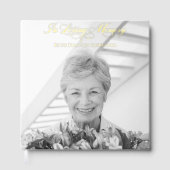 In Liefdevolle Geheugen Kalligrafie Foto Gastenboek (Voorkant)