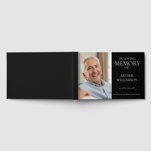 In liefdevolle geheugen minimale foto gastenboek (Volledig)