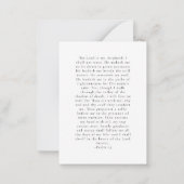 In Liefdevolle Geheugen Moderne Eenvoudige Gebedsk Notitiekaartje (Achterkant)