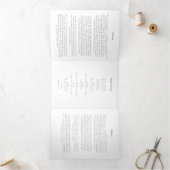 In liefdevolle geheugen volgorde van service drieluik aankondiging (Binnen)