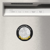 In Liefdevolle Geheugen Zwart Goud Fotomagneet Magneet (Insitu (Vaatwasser))