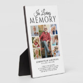 In liefdevolle herinnering 7-foto zwart-wit monume fotoplaat (Zijkant)