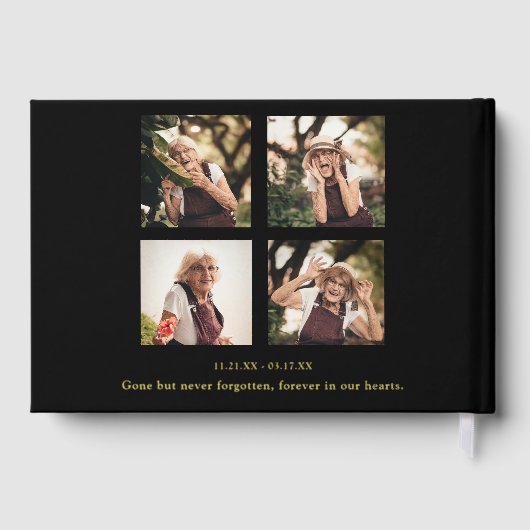 in liefdevolle herinnering | 9 Foto | Gedenkteken Gastenboek (Achterkant)