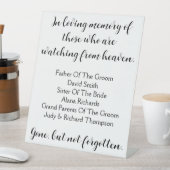 In liefdevolle herinnering aan degenen die toekijk reclamebord met voetstuk (Insitu)