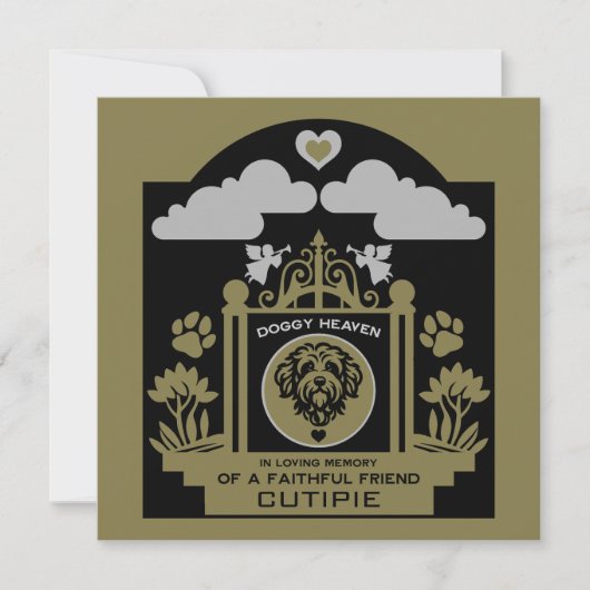 In liefdevolle herinnering aan een Cockapoo Kaart (Voorkant)