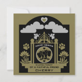 In liefdevolle herinnering aan een teckel kaart (Achterkant)