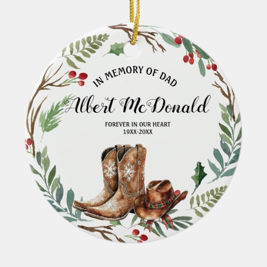 In liefdevolle herinnering aan familie houden van  keramisch ornament (Voorkant)