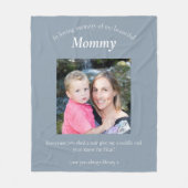 In liefdevolle herinnering aan mama memorial fleece deken (Voorkant)