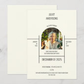 In liefdevolle herinnering aan Memorial Invitation Kaart (Voorkant / Achterkant)