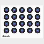 In liefdevolle herinnering aan mijn vader zelfmoor ronde sticker (Vel)