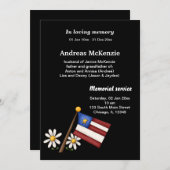 In liefdevolle herinnering aankondiging (Voorkant / Achterkant)