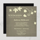 In liefdevolle herinnering aankondiging (Voorkant / Achterkant)