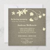 In liefdevolle herinnering aankondiging (Voorkant)