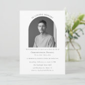 In liefdevolle herinnering Arch Photo Memorial beg Kaart (Staand voorkant)