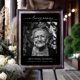 In liefdevolle herinnering begrafenis foto eerbeto poster