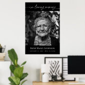 In liefdevolle herinnering begrafenis foto eerbeto poster (Thuiskantoor)