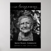 In liefdevolle herinnering begrafenis foto eerbeto poster (Voorkant)