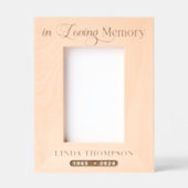 In liefdevolle herinnering begrafenis houten foto gegraveerde lijstjes (Voorkant)