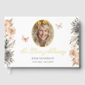 In liefdevolle herinnering bloemenfoto gastenboek (Voorkant)