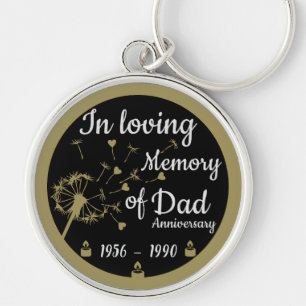 In liefdevolle herinnering Death Jubileum Dad Sleutelhanger