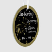In liefdevolle herinnering Death Jubileum Sister Ornament (voorkant)