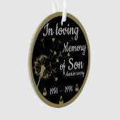 In liefdevolle herinnering Death Jubileum Son Ornament (voorkant)