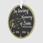 In liefdevolle herinnering Death Jubileum Son Ornament (voorkant)