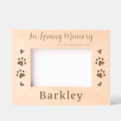 In liefdevolle herinnering - Dog Cat Paw Prints Pe Gegraveerde Lijstjes (Voorkant)