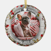 In liefdevolle herinnering - Dog Photo Pet Memoria Keramisch Ornament (Voorkant)