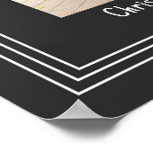 In liefdevolle herinnering Donkergrijze Foto Begra Poster (Hoek)