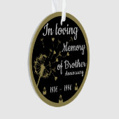 In liefdevolle herinnering Dood Jubileum Broer Ornament (voorkant)