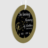 In liefdevolle herinnering Dood Jubileum Moeder Ornament (voorkant)